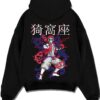 AKADARK A.black hoodie flat back design - Demon Slayer EU Store