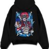 AKAZAN A.black hoodie flat back design - Demon Slayer EU Store