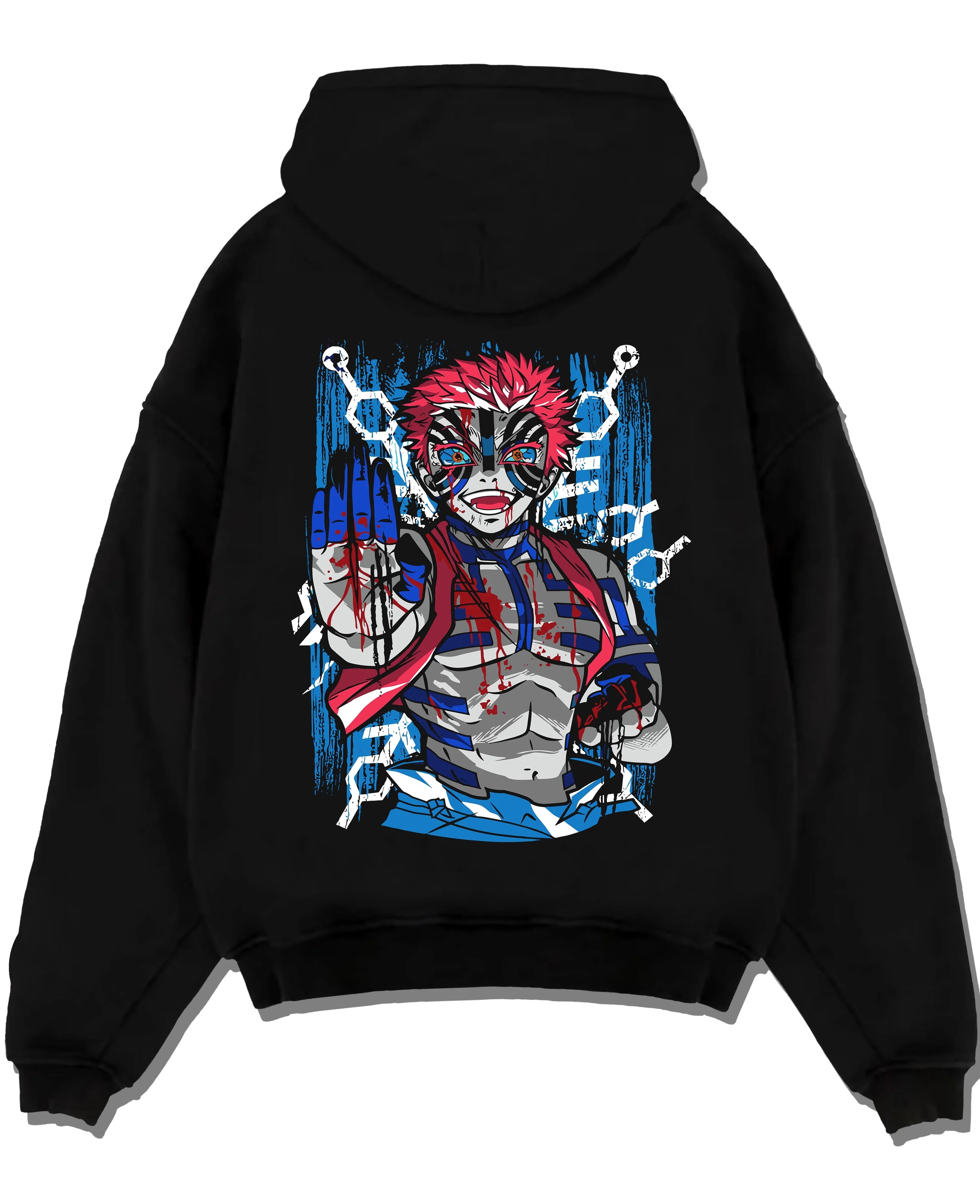 AKAZAN_A.black-hoodie-flat-back-design AKAZAN A.black hoodie flat back design - Demon Slayer EU Store