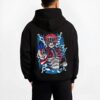 AKAZAN B.black hoodie male back view - Demon Slayer EU Store