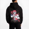 AKAZHD B.black hoodie male back view - Demon Slayer EU Store
