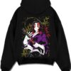 ANCSAMU A.black hoodie flat back design - Demon Slayer EU Store