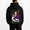 ANCSAMU B.black hoodie male back view - Demon Slayer EU Store