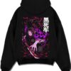 BLDART8 A.black hoodie flat back design - Demon Slayer EU Store