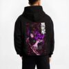 BLDART8 B.black hoodie male back view - Demon Slayer EU Store