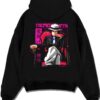 DEMNFRM A.black hoodie flat back design - Demon Slayer EU Store