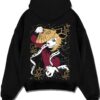 DOUMEXV A.black hoodie flat back design - Demon Slayer EU Store