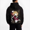 DOUMEXV B.black hoodie male back view - Demon Slayer EU Store