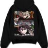 DOUMOON A.black hoodie flat back design - Demon Slayer EU Store