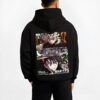 DOUMOON B.black hoodie male back view - Demon Slayer EU Store
