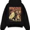 FIREBR A.black hoodie flat back design - Demon Slayer EU Store