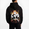 FLMPILR B.black hoodie male back view - Demon Slayer EU Store
