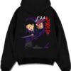 GENYX A.black hoodie flat back design - Demon Slayer EU Store