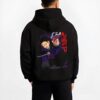 GENYX B.black hoodie male back view - Demon Slayer EU Store