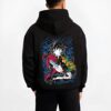 GIYUDC B.black hoodie male back view - Demon Slayer EU Store
