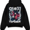 GIYUDS A.black hoodie flat back design - Demon Slayer EU Store