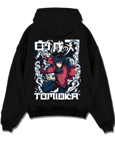 Giyu Tomioka Demon Slayer Hoodie Dynamic Pose