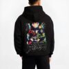 GIYUEF B.black hoodie male back view - Demon Slayer EU Store