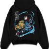 GIYUPL A.black hoodie flat back design - Demon Slayer EU Store