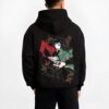 GIYUSW B.black hoodie male back view - Demon Slayer EU Store