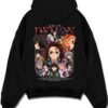 GIYWAT A.black hoodie flat back design - Demon Slayer EU Store