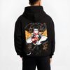 GYOMHSHR B.black hoodie male back view - Demon Slayer EU Store