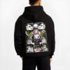 GYOMHSH B.black hoodie male back view - Demon Slayer EU Store