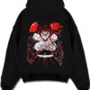 GYOMSTN A.black hoodie flat back design - Demon Slayer EU Store