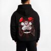 GYOMSTN B.black hoodie male back view - Demon Slayer EU Store