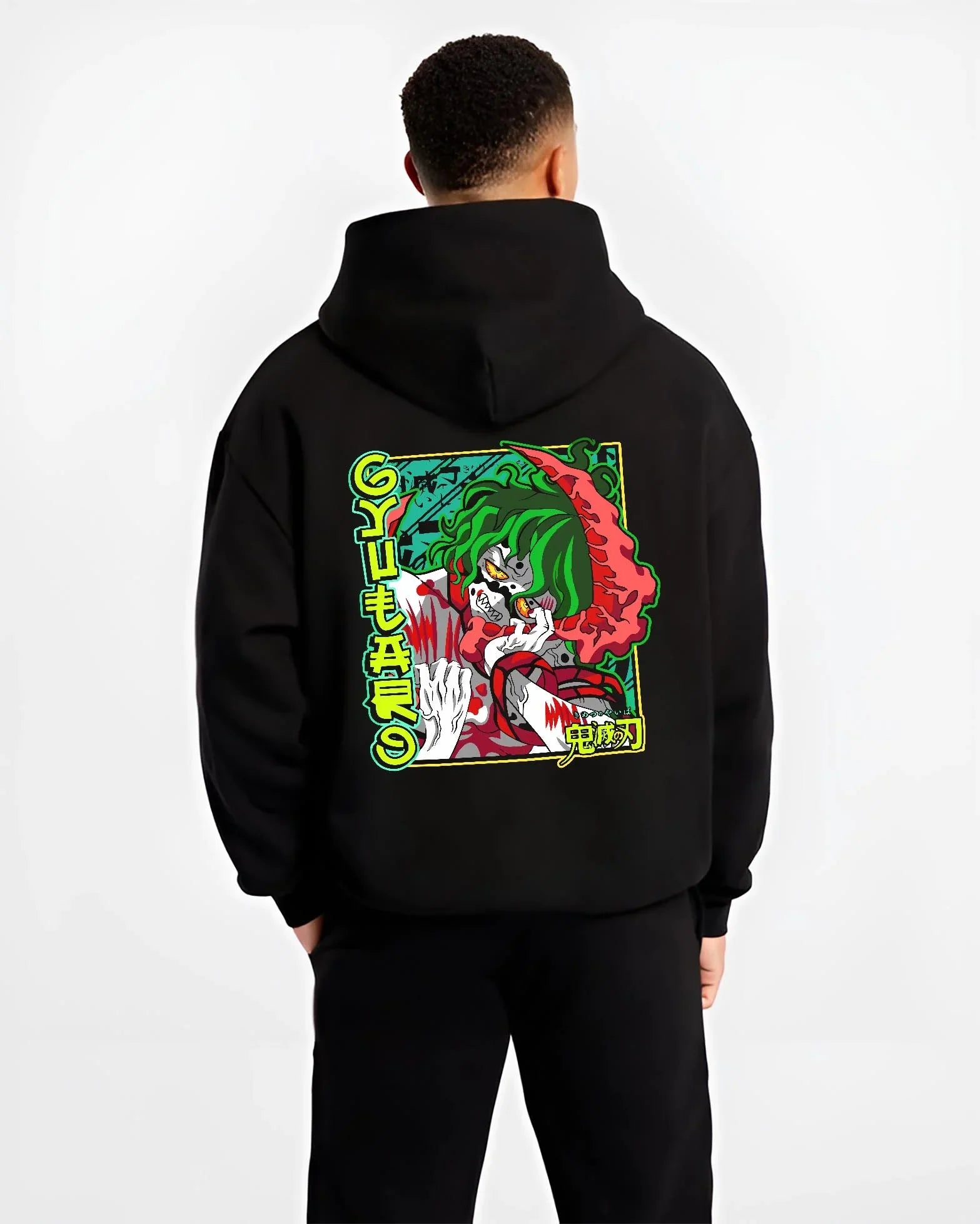 GYUTMOON_B.black-hoodie-male-back-view GYUTMOON B.black hoodie male back view - Demon Slayer EU Store