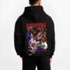 HASHMO B.black hoodie male back view - Demon Slayer EU Store