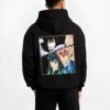 HSHR15 B.black hoodie male back view - Demon Slayer EU Store