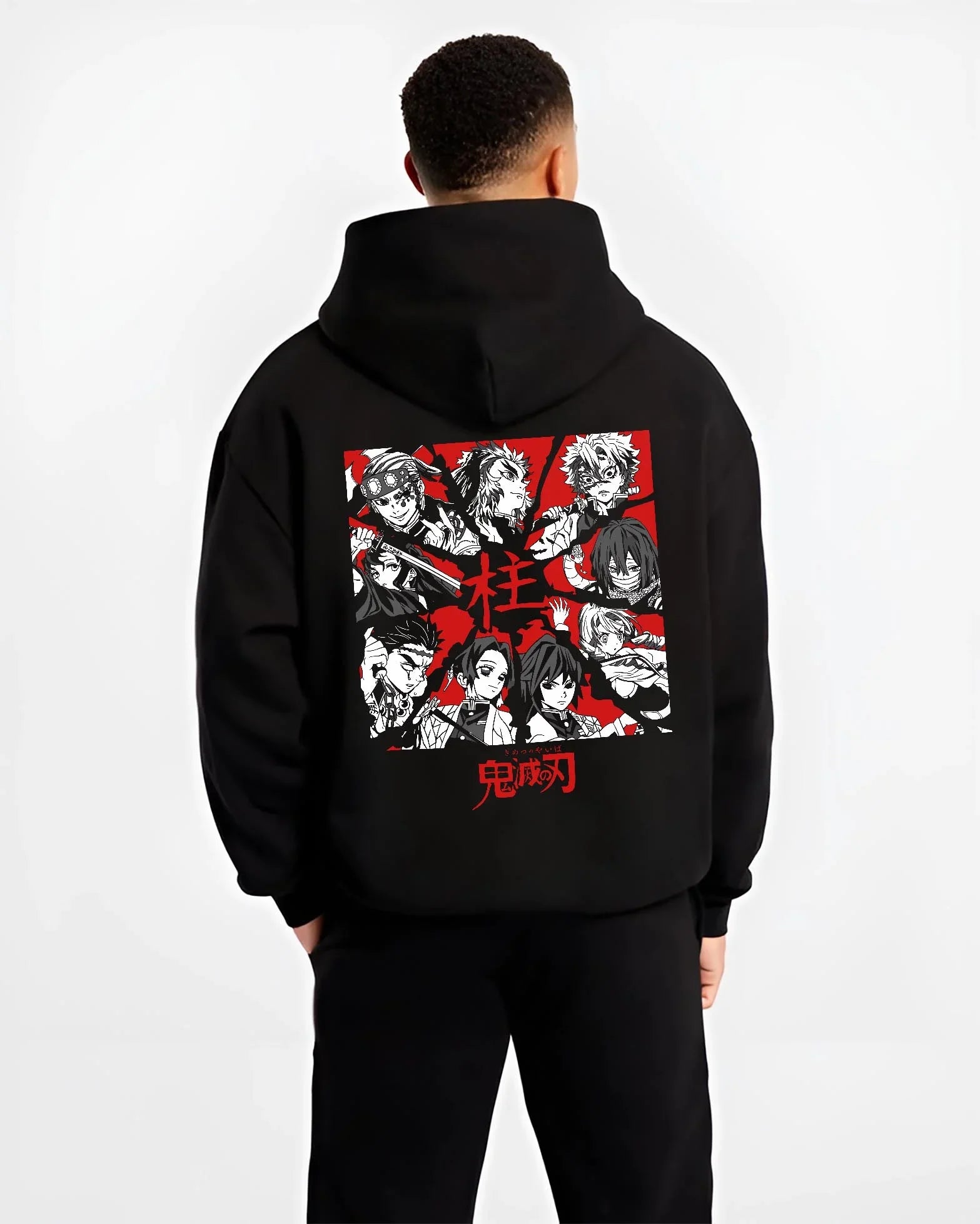 HSHRA28_B.black-hoodie-male-back-view HSHRA28 B.black hoodie male back view - Demon Slayer EU Store