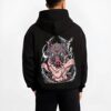 INOBHR B.black hoodie male back view - Demon Slayer EU Store