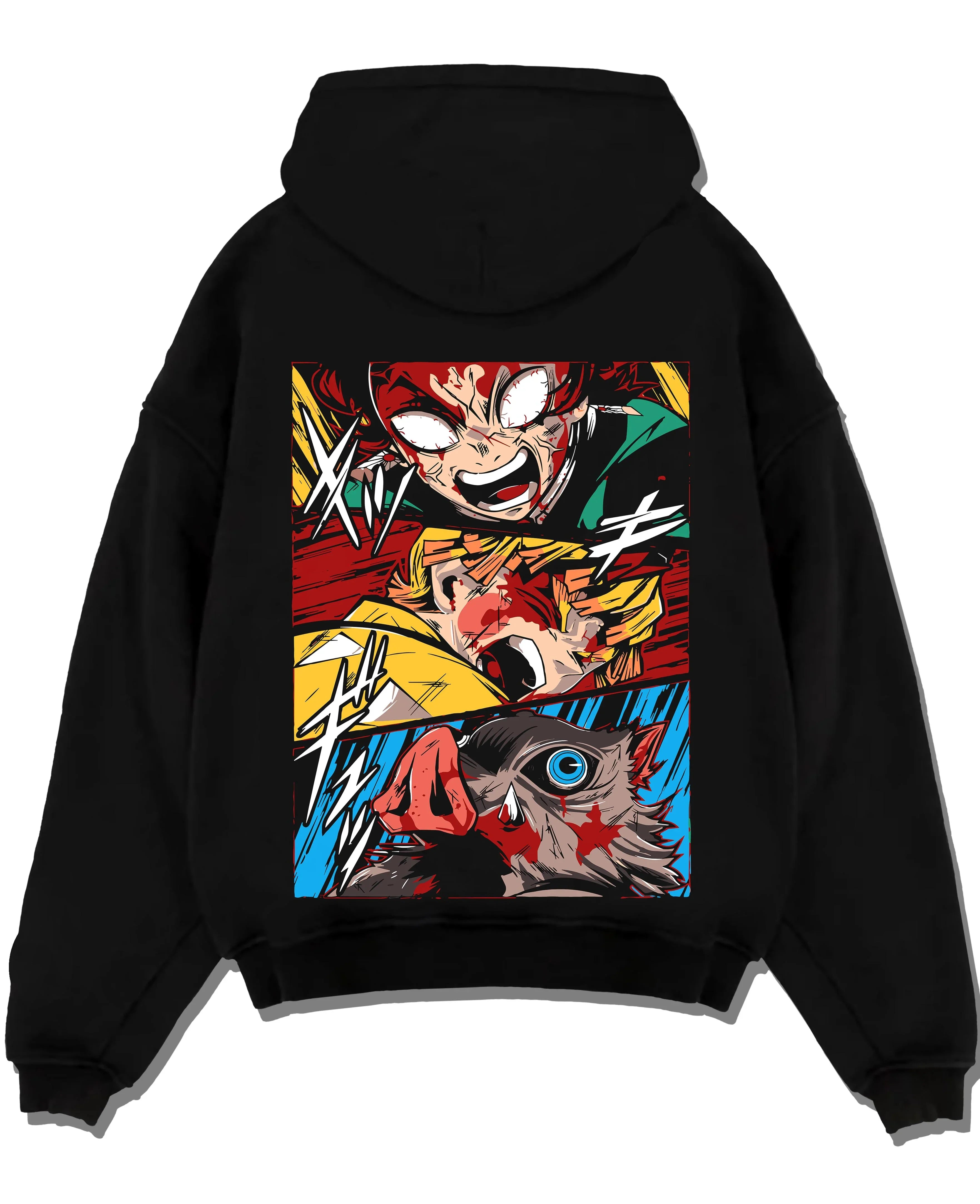 KNYCOR_A.black-hoodie-flat-back-design KNYCOR A.black hoodie flat back design - Demon Slayer EU Store