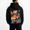 KNYCOR B.black hoodie male back view - Demon Slayer EU Store