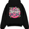 MICE01 A.black hoodie flat back design - Demon Slayer EU Store