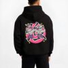 MICE01 B.black hoodie male back view - Demon Slayer EU Store