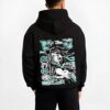 MISTMU B.black hoodie male back view - Demon Slayer EU Store