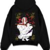 MOONCRS A.black hoodie flat back design - Demon Slayer EU Store