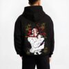 MOONCRS B.black hoodie male back view - Demon Slayer EU Store