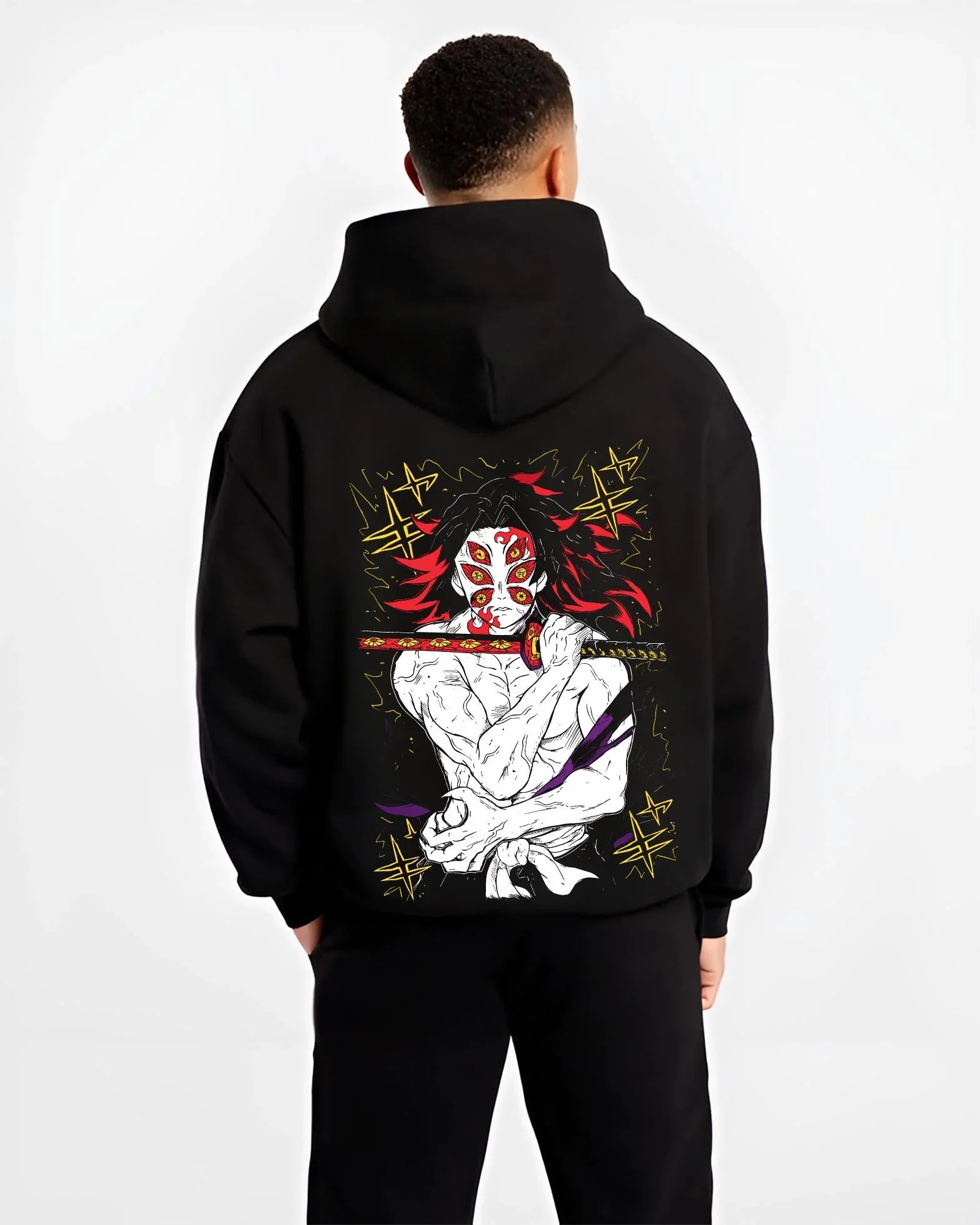 MOONCRS_B.black-hoodie-male-back-view MOONCRS B.black hoodie male back view - Demon Slayer EU Store