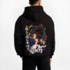 MOONTRN B.black hoodie male back view - Demon Slayer EU Store