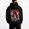 MUZANX B.black hoodie male back view - Demon Slayer EU Store