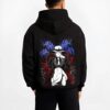 MUZKING B.black hoodie male back view - Demon Slayer EU Store