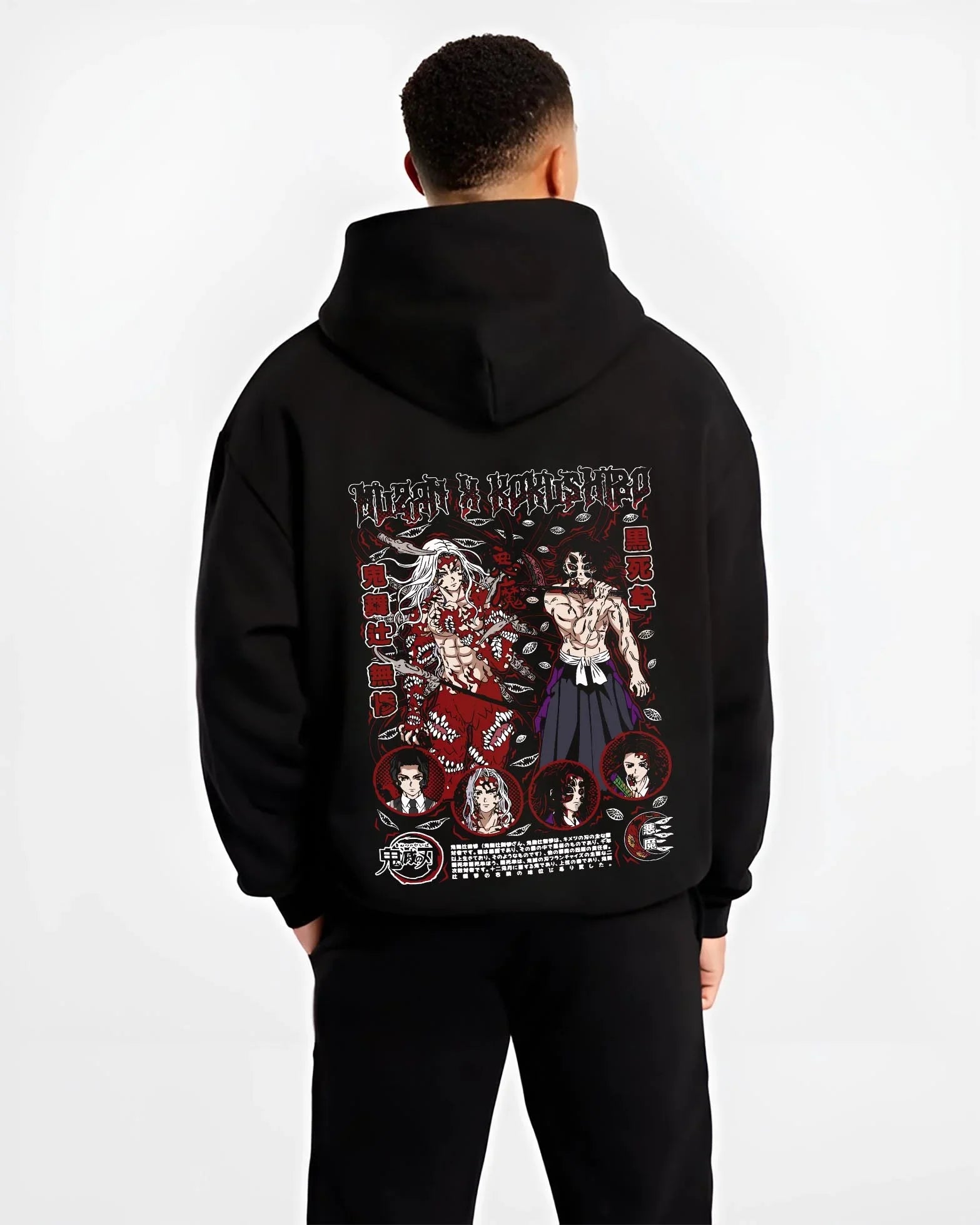 MUZKOK_B.black-hoodie-male-back-view MUZKOK B.black hoodie male back view - Demon Slayer EU Store
