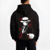 MUZPORT B.black hoodie male back view - Demon Slayer EU Store