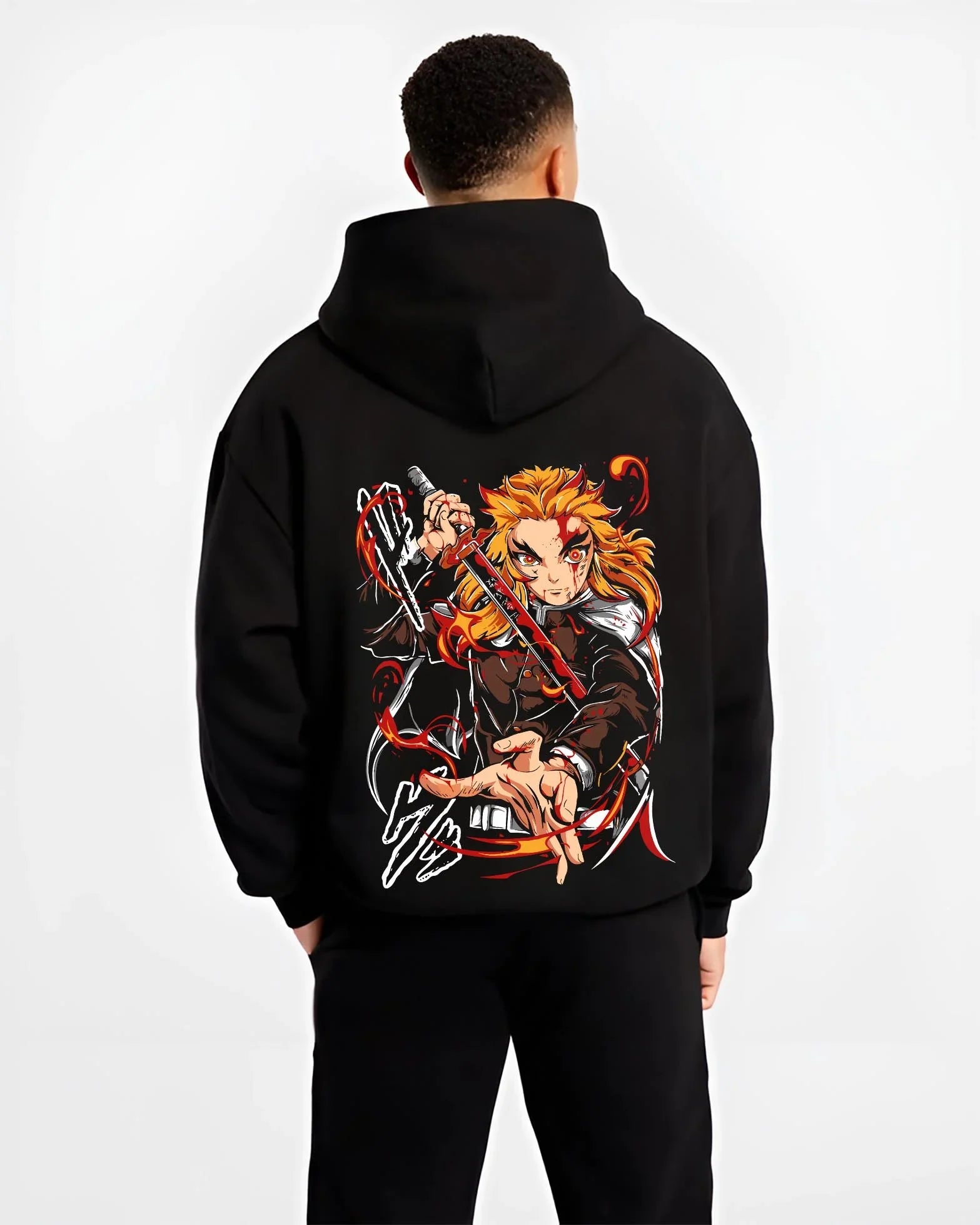 RENGKU_B.black-hoodie-male-back-view RENGKU B.black hoodie male back view - Demon Slayer EU Store
