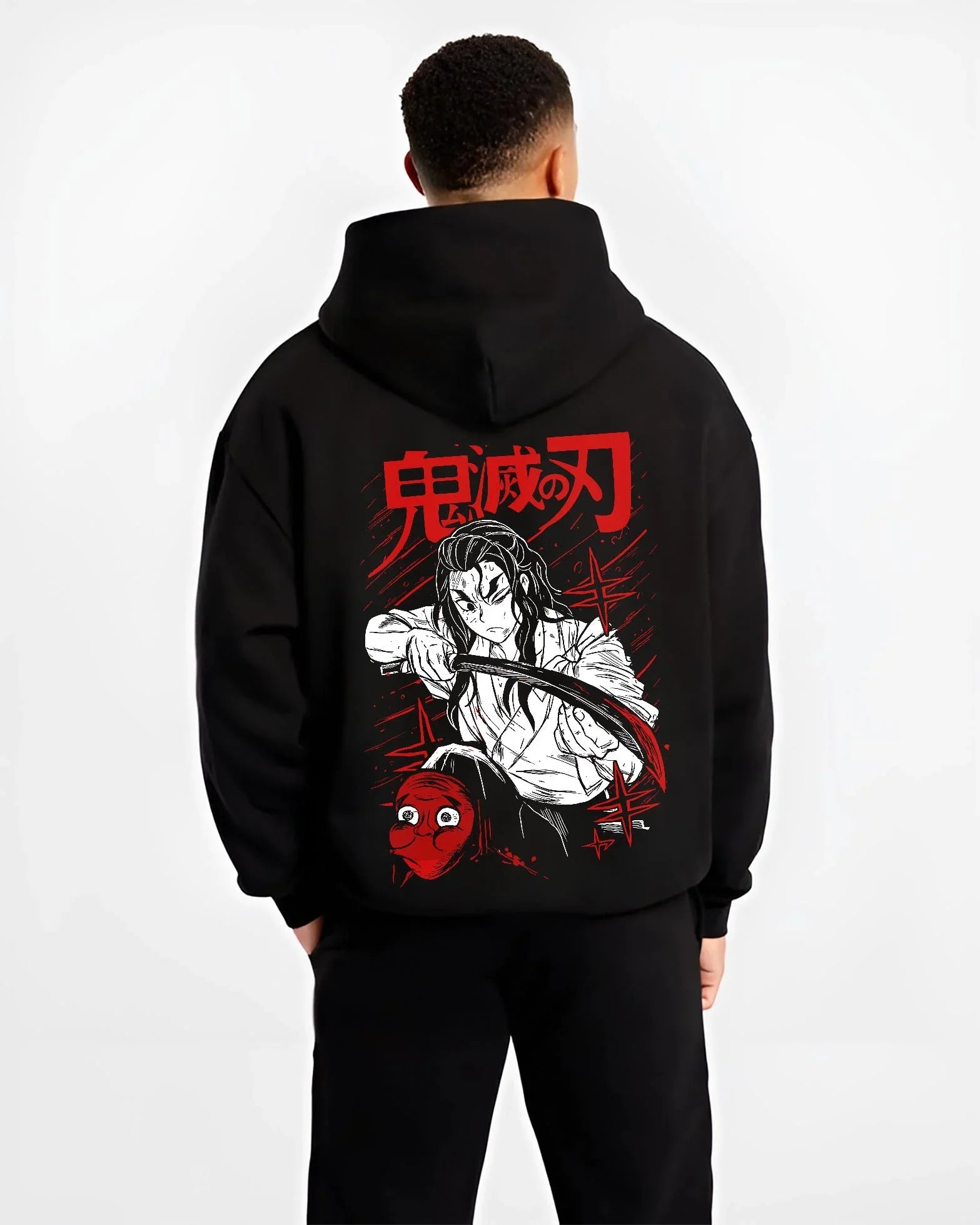 SLAYGRP_B.black-hoodie-male-back-view SLAYGRP B.black hoodie male back view - Demon Slayer EU Store
