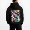 SLAYV9 B.black hoodie male back view - Demon Slayer EU Store